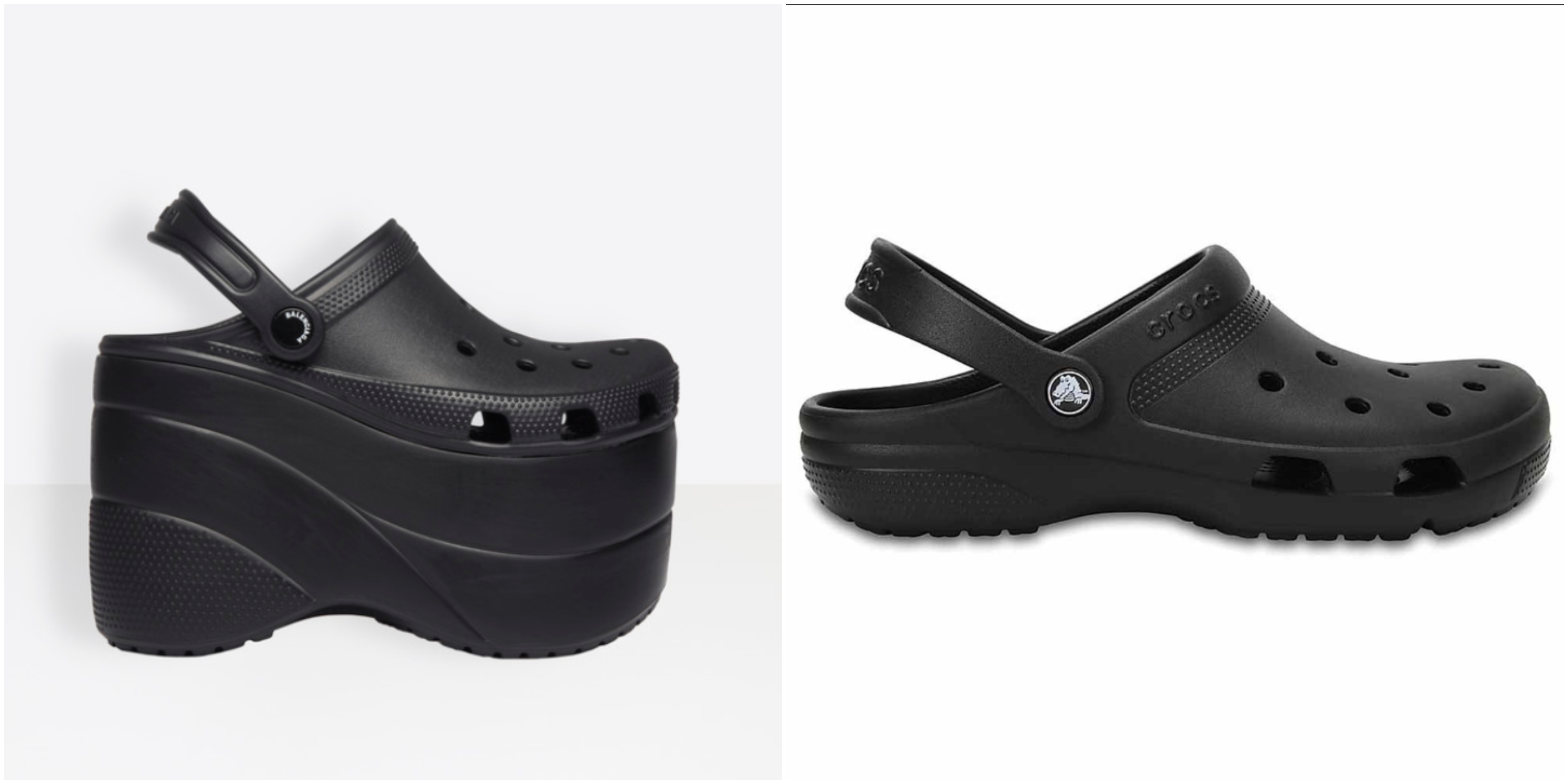 black balenciaga crocs